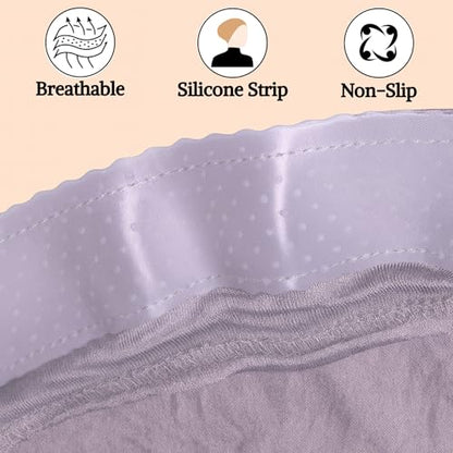 The Grip Cap Non-Slip Hijab Undercap for Women – Breathable Under Hijab Cap – Athletic & Daily Wear–Black & Lilac - color: Lilac