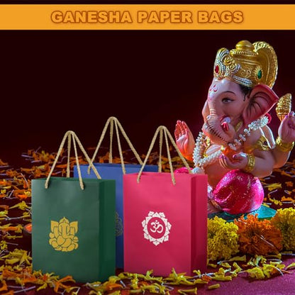 Lincia 16 Pcs Indian Return Gift Bags for Pooja Diwali Festival,Vivid - style: Vivid
