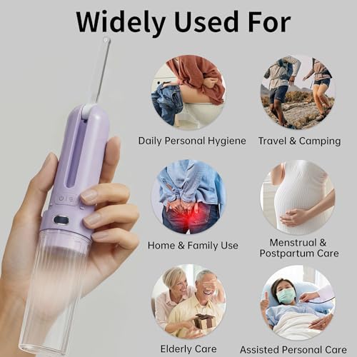Portable Bidet for Travel,Personal Hygiene Sprayer Bottle for Women Men - color: Purple