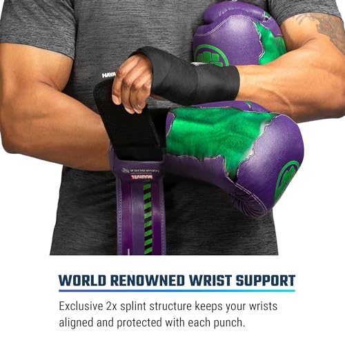 Hayabusa Marvel Hero Elite Boxing Gloves for Men and Women - color: Hulk, size: 12oz