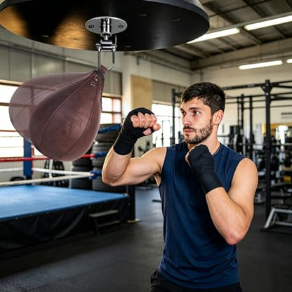 Speed Bag, Speed Punching Bag, Boxing Ball, Punching Dodge Striking Bag for Boxing Training Home Gym Sports Fitness - color: Brown