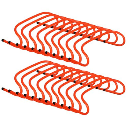 20 PCS Agility Hurdles, 6" 9" 12.6" Speed Training Equipment for Kids & Athletes, Plyometric Hurdles for Soccer, Football, Basketball, Baseball, Indoor Outdoor Sports