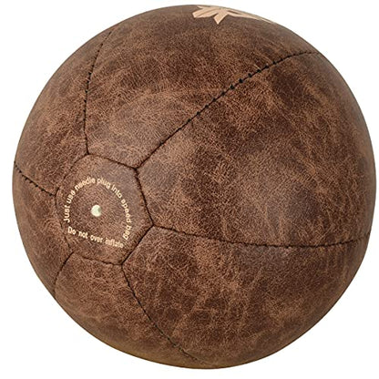 FISTRAGE Speed Ball Boxing Bag Leather MMA Muay Thai Training Punching Dodge Striking Kit with Free Hanging Swivel Workout Speedball Kicking Platform Equipment (Beige)