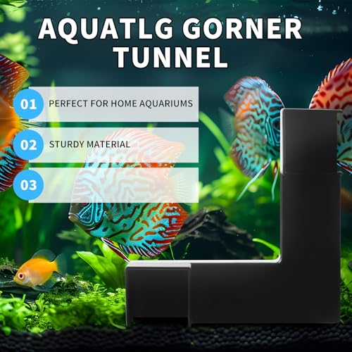 12.5x12.5x5.5cm Shrimp Cave Aquarium Tunnel Corner Decorations, 2 Openings Hideaway Decor Fish Tank Ornament Accessories for Shrimp Fish