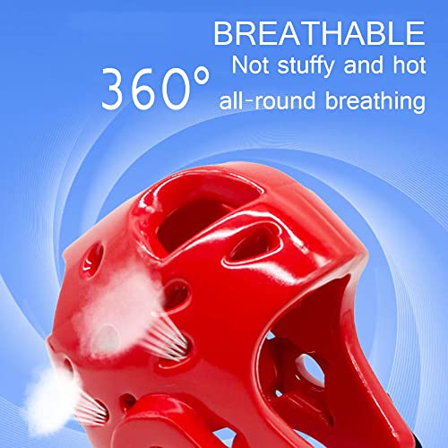 ASIX Kids Adults Headgear MMA Martial Arts Helmet, Karate Boxing Removable Face Shield, Soft Head Gear for Sparring Grappling Muay Thai Kickboxing Taekwondo Training (Blue,M)