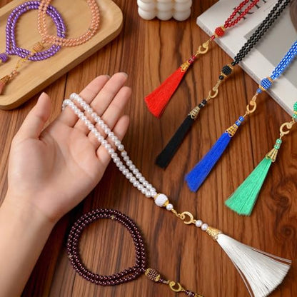 EUBUY 16 Sets Islamic Prayer Beads Bulk Ramadan Eid Al Adha Gifts 99 Beads Muslim Festival Rosary Islamic Eid Al Adha Party Gifts for Ramadan Wedding Muslim Festival Birthday