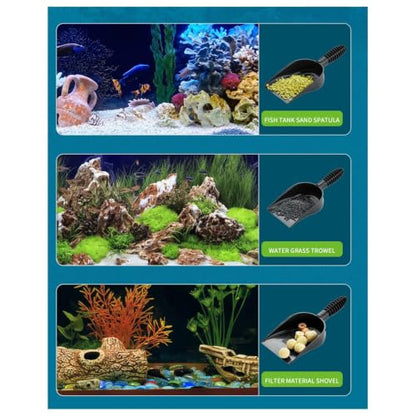 Reptile Sand Substrate Scoop Shovel, Fish Garden Sand Scoop Shovel Terrarium Substrate Litter Cleaner for Small Pets Or Reptile Terrarium Sand Waste