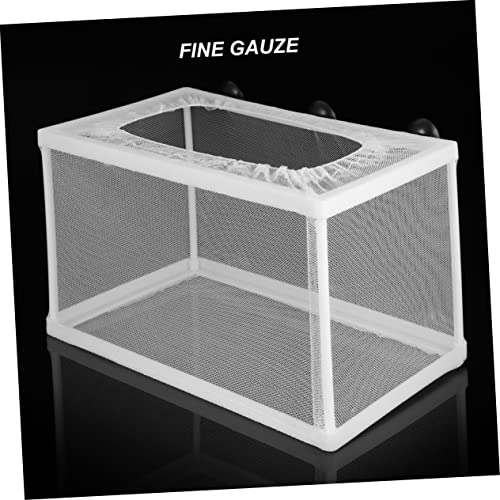 2pcs Big Size Fish Net Decor for Fish Tank Aquarium Breeder Box with Suction Cup