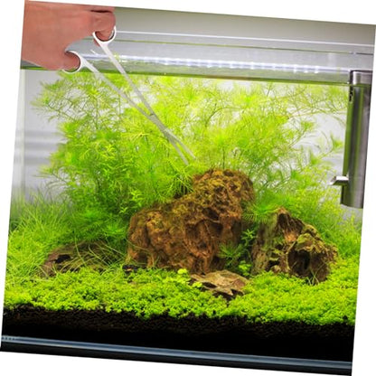 WOONEKY 1set Aquatic Plants Maintenance Tool Includes Scissors and Spatula for Fish Tank Cleaning Ergonomic Design for Precision Plant Trimming Resistant