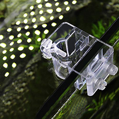 Aquarium Clip Holder | Top - Grade Acrylic Fish Tank Filtration Mount | Hose/Pipe/Tube Clip for 13-17mm Diameter | Safe & Sturdy Water Hose Fixing