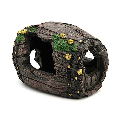 Aquariums BarrelHouse Underwater Decorations Fish Tanks Ornament Shelter Cave Hideaway House for Freshwater Saltwater - size: Large
