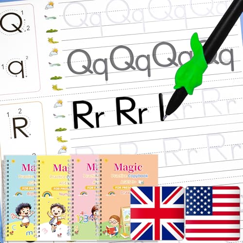 Magic Tracing Practice Workbook - 4 Trace Trek, American, Small - color: American, size: Small
