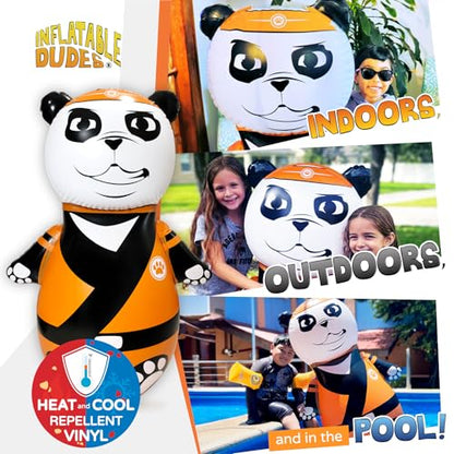 INFLATABLE DUDES Animal -Kids Punching Bag | Already Filled with Sand| Bop Bag | Premium Inflatable Toy | Punching Bag for Kids | Enhanced Bounce-Back Action! | Indoor Outdoor - Party Games
