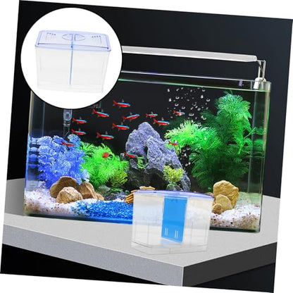 TOYANDONA Aquarium Fish Isolation Crate Breeding Box Oxygen System Fish Tank Divider Transport Container