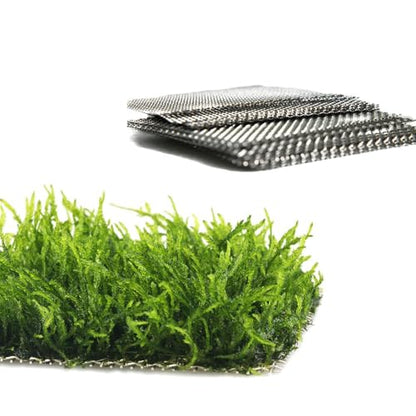 LINLAN 9 Pieces 3.1X3.1in (8X8cm) Aquarium Moss Mesh, 304 Stainless Steel Aquatic Moss Wall, Easy to Cut, for Fixing and Propagating Aquatic Mosses, DIY Aquarium Filtration, and Aquascaping - size: 9 PCS