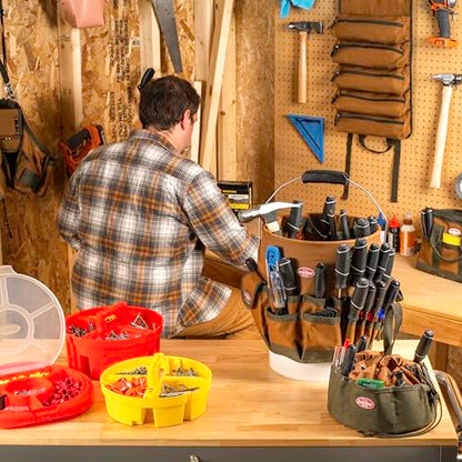 Bucket Boss The Bucketeer Bucket Tool Organizer in Brown, 10030 (Pack of 6) - size: (Pack of 6)