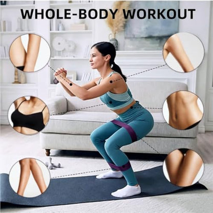 Ring Resistance Bands, X-Heavy Heavy Duty Total Body Fitness Exercise Bands | A Must Have for Fitness Men and Women, Black 3 Pieces - color: Purple