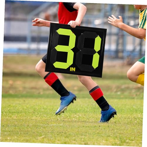 VANZACK Manual Football Substitution Score Board for Referees Fluorescent Soccer Change Display Efficient Player Change Indicator for Matches Two-