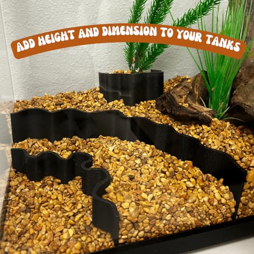 Chatelet REEFSHAPE Aquarium or Terrarium Substrate Cliffs Combo Pack | Separate Substrate Layers in Aquariums or Terrariums to Create Cliffs & Depth | Made in USA (Cliff Combo, Black) - color: Cliff Combo, Black