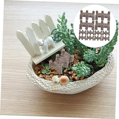Abaodam 12pcs Mini Resin Bridge Model DIY Landscape Decor Miniature Bridge Statue for Aquarium