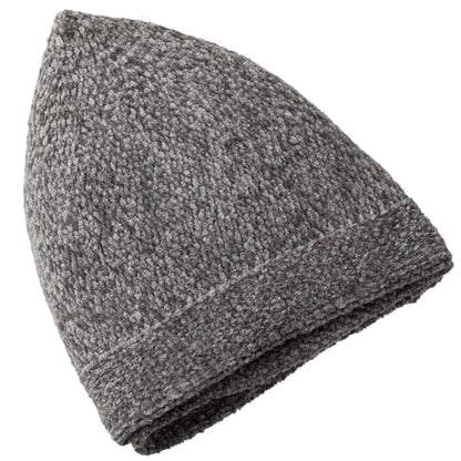 Modefa Islamic Prayer Kufi Hats for Men Chenille Knitted Stretchable Muslim Cap One-Size Fit - color: Grey