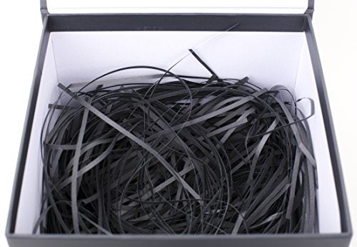 Hallmark Medium Gift Box with Lid and Shredded Paper Fill (Gray 7 inch Box) for Weddings, Graduations, Birthdays, Father's Day, Groomsmen Gifts, All Occasion - color: Coal, size: Pack of 1