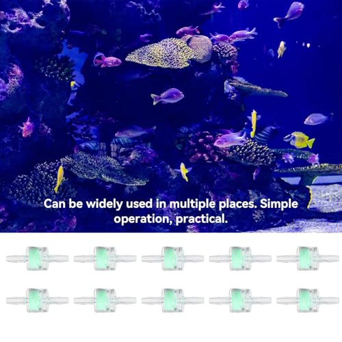 Aquarium Water Pump Silicone Tube Filter Fish Tanks Hose Cleaning Supplies Green ABS 10PCS (4MM) - size: 4MM