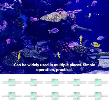 Aquarium Water Pump Silicone Tube Filter Fish Tanks Hose Cleaning Supplies Green ABS 10PCS (8MM) - size: 8MM