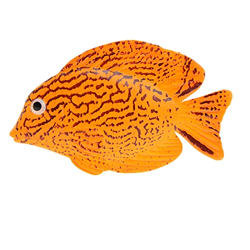 Artificial Moving Fish Floating Silicone Fish with Suction Cup Fish Aquarium Decorations for Fish for
