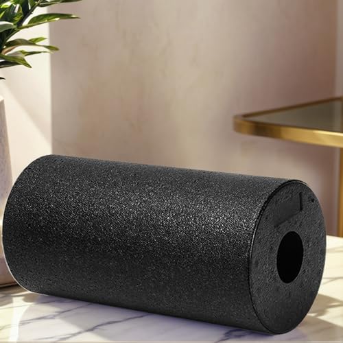 Foam Roller for Back Hollow Column Trigger Point Release Tool | Muscle Roller Foam for Yoga Stretching Sports Recovery Home Gym Post-Exercise Fitness Routine - color: Black
