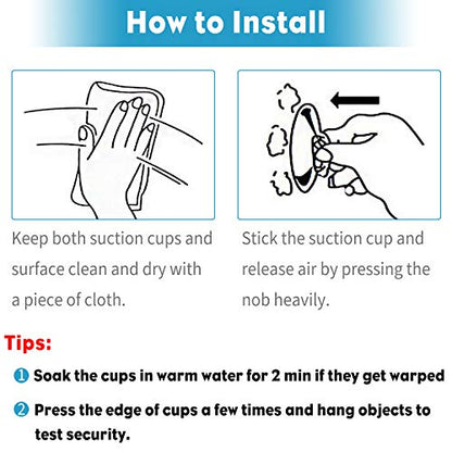 Pawfly 10 Pack Suction Cups 1.2 Inch, PVC Plastic Sucker Without Hooks for Home Kitchen Bathroom Organization Christmas Decoration Window - style: 1.2 in 10pcs