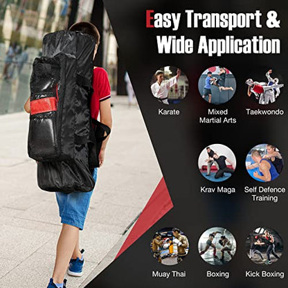 GYMAX Punching Bag for Kids, Pre Filled Kids Punching Bag with Boxing Gloves, Hand Wraps & Carry Bag, Hanging Heavy Punching Bag for Kids MMA Kick Boxing Muay Thai Taekwondo Karate Workout