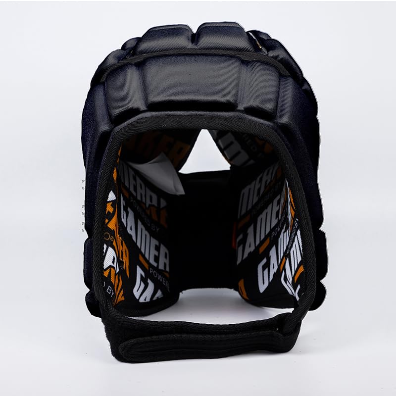 GameBreaker PRO Soft Headgear, D3O Protection for Football, Rugby, MMA, Lacrosse, Black, Medium, 7v7, Flag Football, Water Polo, Surfing - Adult and Youth - color: Black, size: Medium