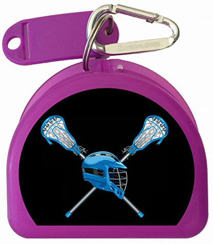Lacrosse Mouthguard, Mouth Guard Case - Men's Lacrosse - color: Purple