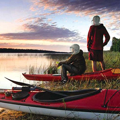 Anvin Mosquito Head Mesh Nets Gnat Face Netting for No See Ums Insects Bugs Gnats Biting Midges from Any Outdoor Activities, Works Over Most Hats Comes with Free Stock Pouches (3pcs, White) - color: White