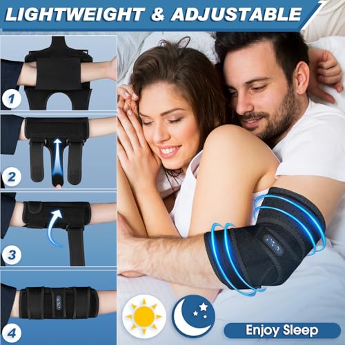 Elbow Brace, Elbow Splint for Cubital Tunnel Brace for Sleeping-Immobilizer for Ulnar Nerve Brace Elbow Pain fit Men & Women - size: One Size