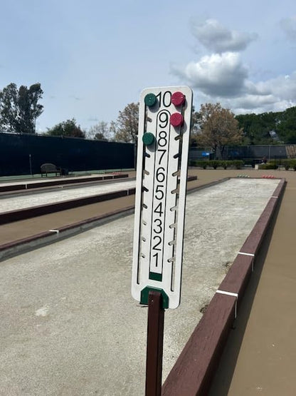 BuyBocceBalls Listing - Scoreboard for Bocce - Green and Yellow Indicators