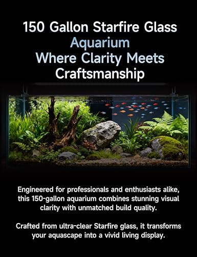 150-3GO 150 Gallon Starfire Aquarium w/Center Overflow 60x24x24 - size: 60x24x24