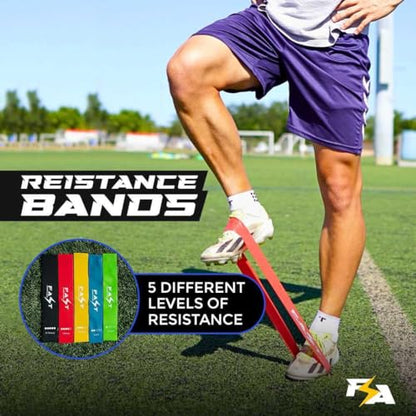 Speed & Agility Training Set - Agility Ladder, Cones Hurdle Set, Parachute for Speed Training, Basketball Training Equipment, Soccer Training Equipment, Agility Training Equipment, Resistance Bands