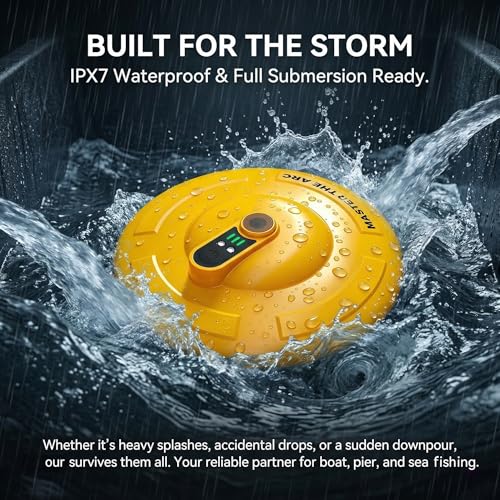 Ipx7 Floating & Rechargeable Bait Bucket Aerator Ultra, Aerator for Fish, Perfect for Fish Tank Use, Bait Bucket Storage, and Secure Live Bait Transportation During Fishing Trips