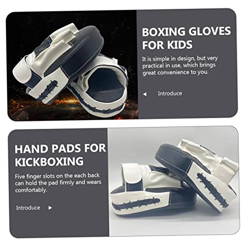 HEMOTON Boxing Pads Focus Mitts Curved Kickboxing Hand Pads Sturdy PU Material Strike Shield for Martial Arts Training Suitable for Boys and Girls and Adults for Taekwondo Practice