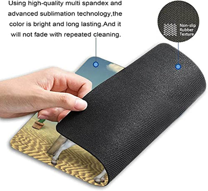 Mouse Pad, Rectangle Cowboy Cat Anti-Slip Rubber Mousepad for Gaming Office Laptop Computer PC Men Women Kids, Cute Custom Pattern 9.5"x7.9"x0.12" Inch(240mm x 200mm x 3mm) - color: TSP100