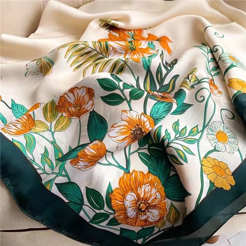 43" Large Square Scarf Fashion Scarves Hair Wrapping Scarfs Night Sleeping Headscarf for Women B07 - color: B077