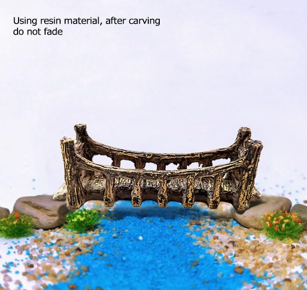 Miniature Bridge, Miniature Garden Accessories Set, DIY Landscape Bridge, Outdoor Fairy Garden Miniatures, Terrariums, Model Train Scenes