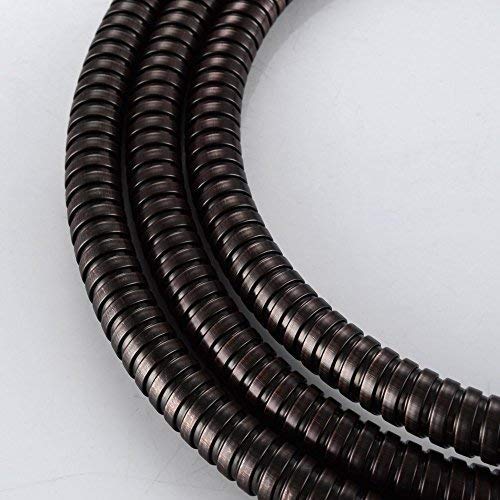 TRIPHIL Kink-free Shower Hoses for Handheld Showerhead Hose Replacement Flexible Metal Shower Tube Extension 360 Degree Swivel Anti-twist Brass Nuts Stainless Steel Sleeve Oil Rubbed Bronze 59 Inches - color: Oil Rubbed Bronze, size: 59 Inches