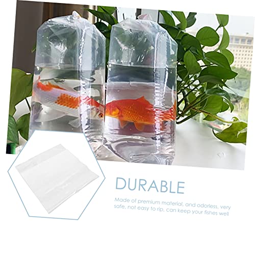 Luxshiny 20pcs Aquarium Fish Bags Storage Pouches Leakproof Live Fish Packing Bags for Transport Easy Viewing Without Opening