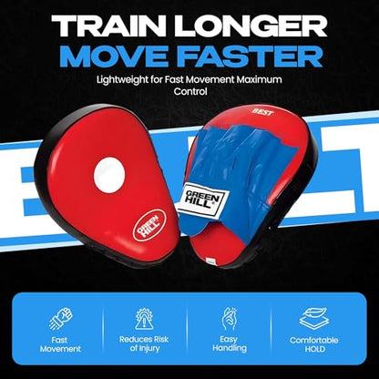 Green Hill Focus Mitts Boxing Pads - color: BLUE/BLACK