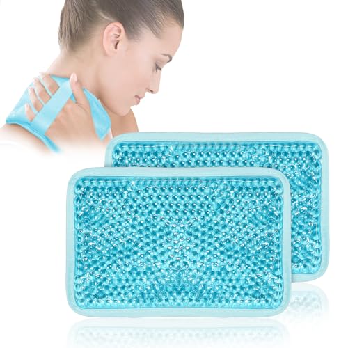Gel ice Pack, ice Packs for Injuries Reusable for Pain, Swelling, Injuries of Knee, Shoulder, Foot, Back, Ankle, Neck, Elbow, Wisdom Tooth - Heat & Cold Therapy - style: Rectangle - Blue