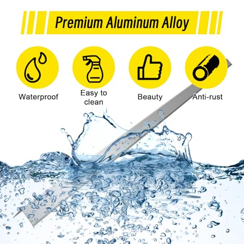 2pcs Metal Aluminum Steel Corner Guards 48” Metal Wall Corner Protector Guard for Walls (2 x 2 x 48 inch) - size: 2x2x48"