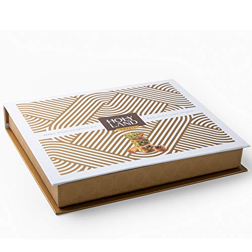 Anabtawi Middle Eastern Sweets - 50-Piece Assorted Baklava, Pistachio and Almond Pastry - Traditional Arabic Baklava Gift Box - No Preservatives, No Additives - Gourmet Baklava Pastry Boxes - 400g - size: 14.11 Ounce (Pack of 1)